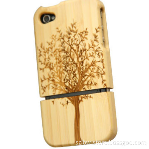 Bamboo mobile phone case, OEM welcomed